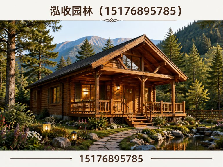淄博防腐木凉亭展示图