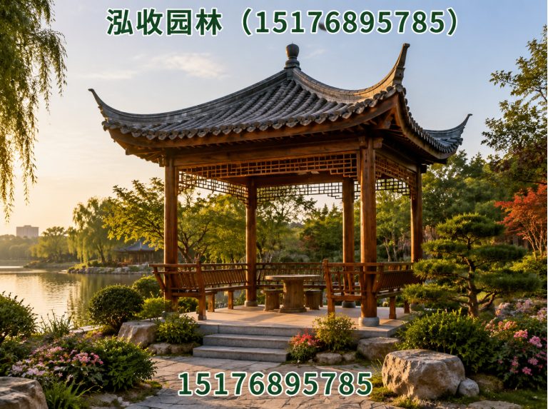 淄博防腐木展示图